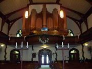 Christmas church sanctuary